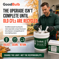 Compact Fluorescent Kit Consumer prepaid mail-back recycling kit, cfl · small hid · incandescent, certificate of recycling