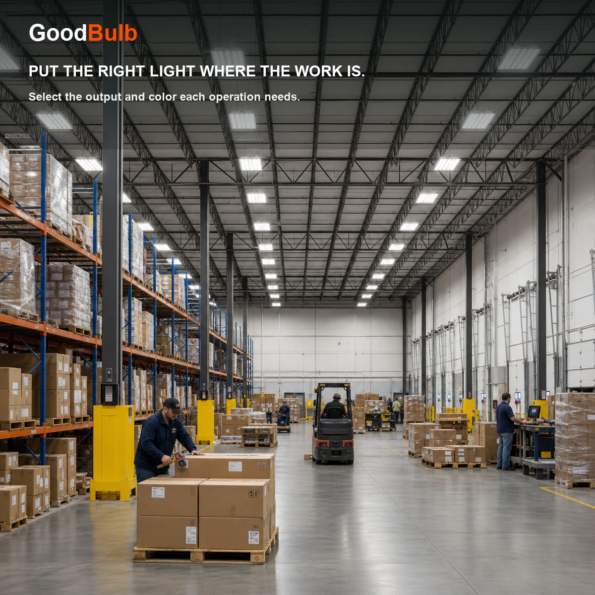 4FT LED T8 Tube 5 Color Select LED T8 tube, Selectable 3500K · 4000K · 5000K · 5700K · 6500K, G13 Bi-Pin, plug and play or ballast bypass, fluorescent replacement