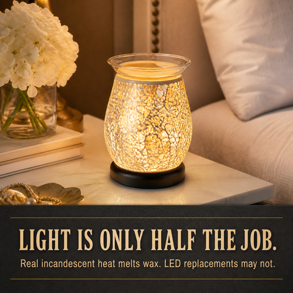 The Wax Warmer incandescent light bulb, 25W G16.5 E12, 100 CRI, dimmable