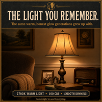 The 60-Watt incandescent light bulb, 60W A19 E26, 100 CRI, dimmable
