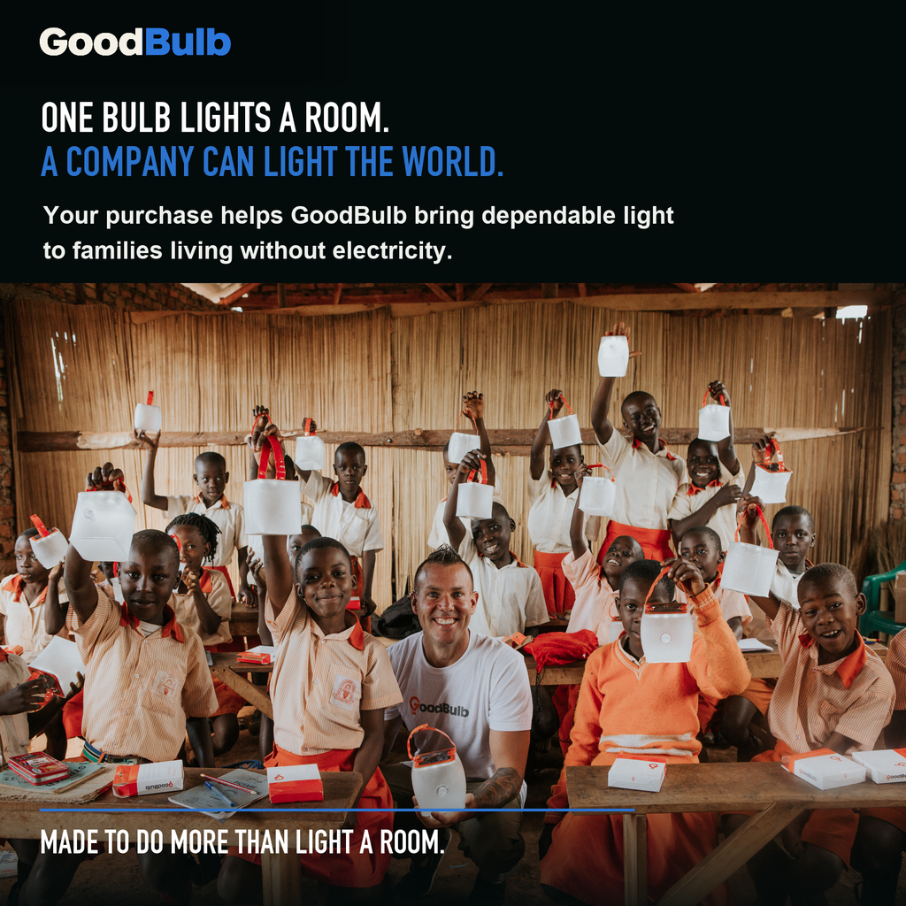 GoodBulb Daylight 5000K A19 LED bulb, made in USA, Fargo North Dakota