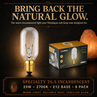 The Short Salt Lamp incandescent light bulb, 25W T20 E12, 100 CRI, dimmable