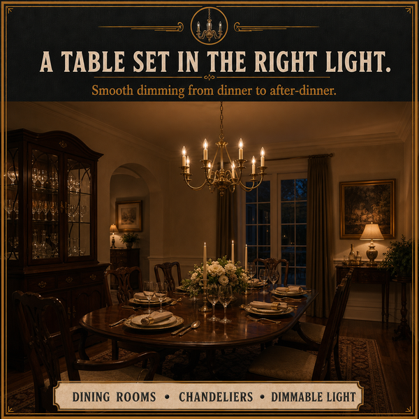 E12 Chandelier Bulb, B11 Torpedo Incandescent, Dimmable
