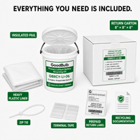 Primary Lithium Kit 0.6-Gallon prepaid mail-back recycling kit, primary lithium · non-rechargeable, certificate of recycling