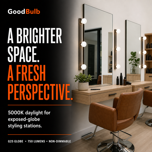 G25 LED Vanity Globe — Daylight 5000K, 60W Equal