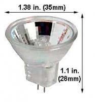 FTE/CG 35W 12V MR11 Spot – Covered Glass Precision Beam Lamp, GZ4 Base, 10° Spot Focus