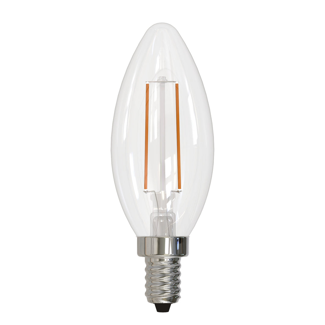 GoodBulb 4W B11 LED Clear Candelabra Bulb – 350 Lumens, Warm White 2700K, Dimmable E12 Base, 120V – Decorative Candle Light
