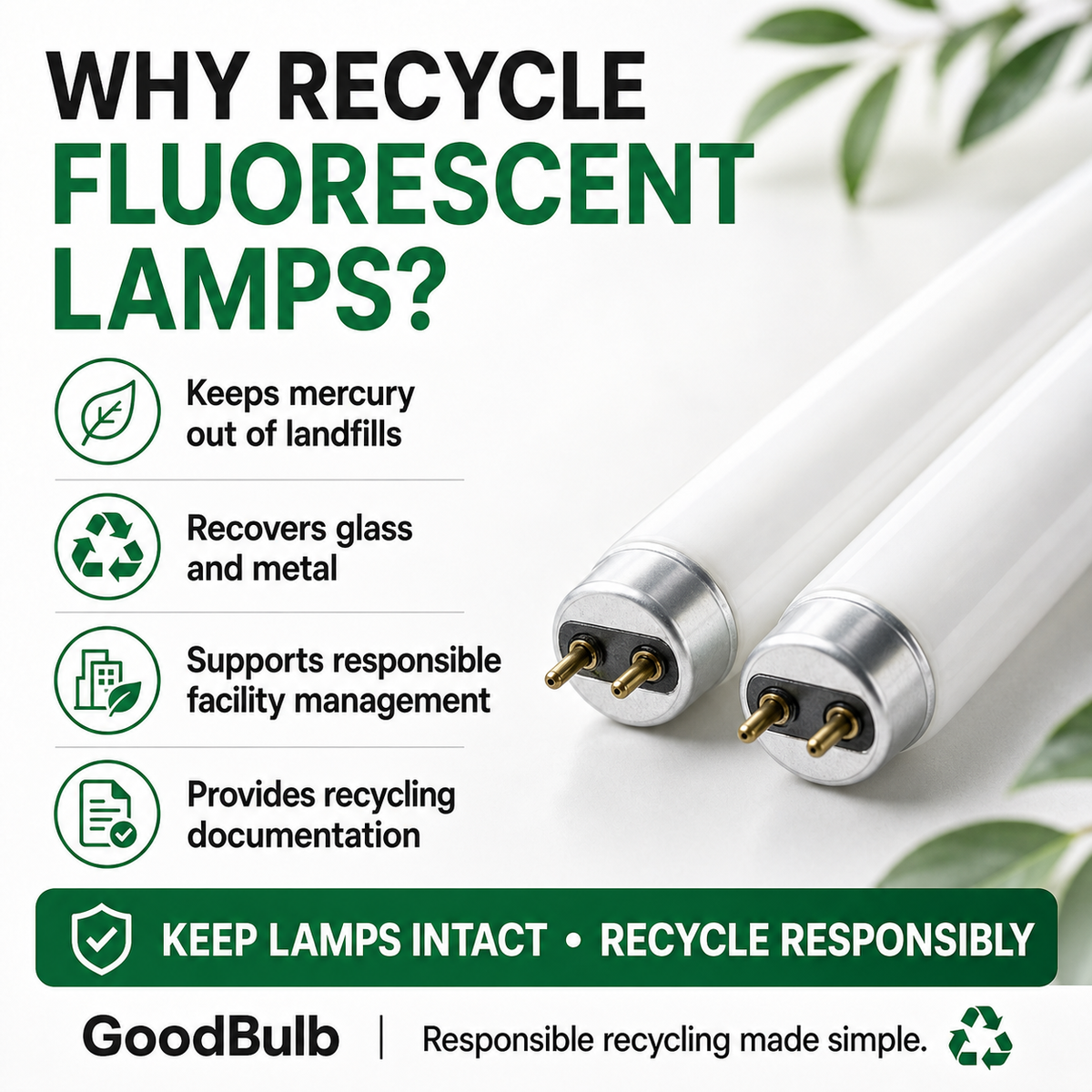 10-Pack 4-Foot Fluorescent Kit Jumbo prepaid mail-back recycling kit, fluorescent · bulk · ten kits, certificate of recycling