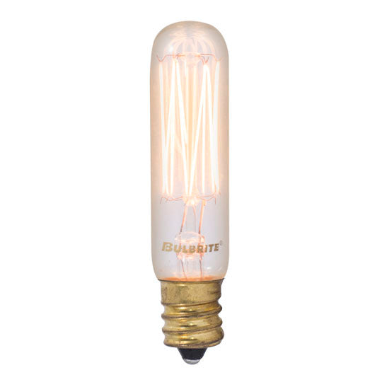 25W T6 Antique Incandescent Bulb – 2200K Warm Amber Glow, E12 Candelabra Base, 120V, Dimmable, 3000-Hour Life, 100 CRI