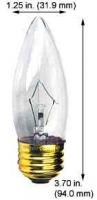 60W ETC 130V Clear Bulb – E26 Medium Base for Decorative & Functional Illumination