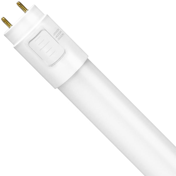 GoodBulb 18W 4FT T8 Hybrid LED Tube Light – 3CCT Selectable (3500K / 4000K / 5000K) Type A+B Ballast Compatible or Bypass, 120–277V Energy Efficient Linear Lamp