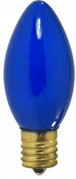 7C9B Blue 7-Watt C9 Indicator Lamp – 130V, E17 Base, Bulk Pack - Brilliant Blue Light for Decorative and Accent Applications