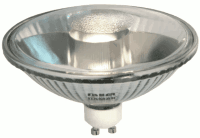 75R111GU10 FL25 130V PAR36 Halogen Flood Light Bulb – GU10 Twist-Lock Base, 75-Watt 25° Flood, Clear Glass Precision Beam