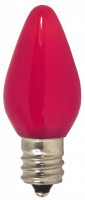 Solid Pink LED C7 Twinkle Bulb – E12 Base – 0.96W – Indoor/Outdoor