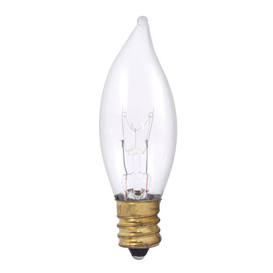 GoodBulb 15W CA8 Clear Flame Tip Incandescent Light Bulb – E12 Base, 2700K Warm White, Fully Dimmable