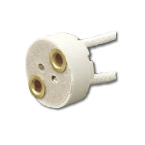 D2745 Round Porcelain Bi-pin Socket for G4/G5.3/GX5.3/G6.35