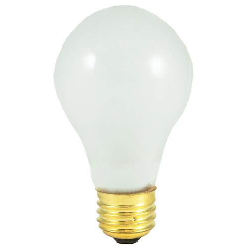 75W A19 Frosted Incandescent Light Bulb – E27 Medium Screw Base – 2700K Warm White – 1000 Lumens – Dimmable – 220V European Voltage