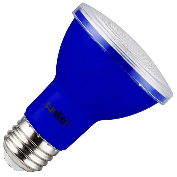 4 Pack BlueX LED PAR20 Flood Light Bulb - 8W (65Watt Equivalent) - Dimmable - E26 Base Blue LED Lights, Party Decoration, Porch, Home Lighting, Holiday Lighting