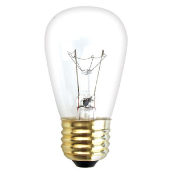 S14 Incandescent Bulb 11W 130V Clear Medium Base