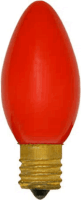 GoodBulb C9 Red Christmas Light Bulb | 7W | 130V | E17 Intermediate Base | Fade & Chip Resistant | 1000 Hr Life