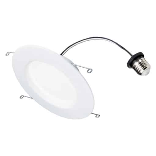 GoodBulb 5"/6" LED Recessed Flat Face Retrofit Downlight | 16W (85W Equivalent) | CCT Selectable 2700K/3000K/3500K | 1400 Lumens | E26 | Dimmable