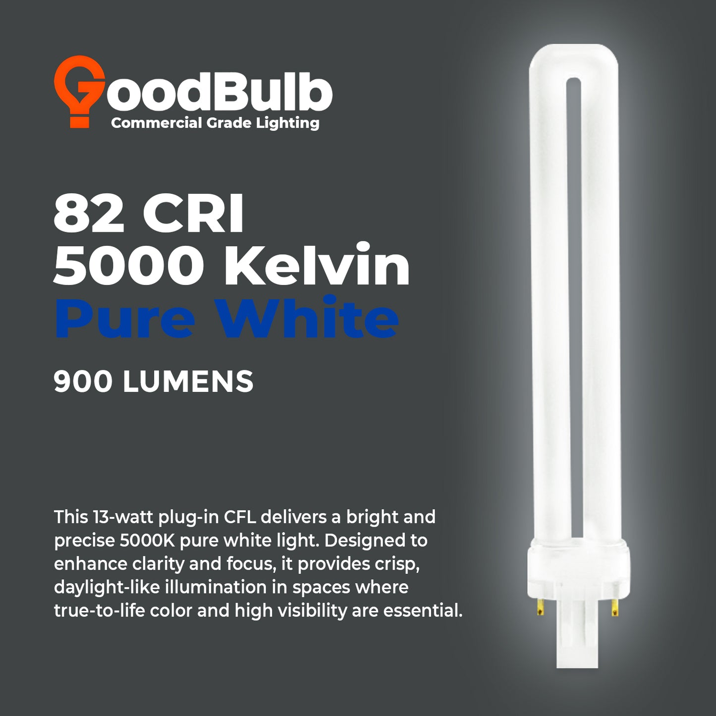 CF13W/850/ST/2P GX23 LED Bulb 5000K Daylight Color Temperature Chart
