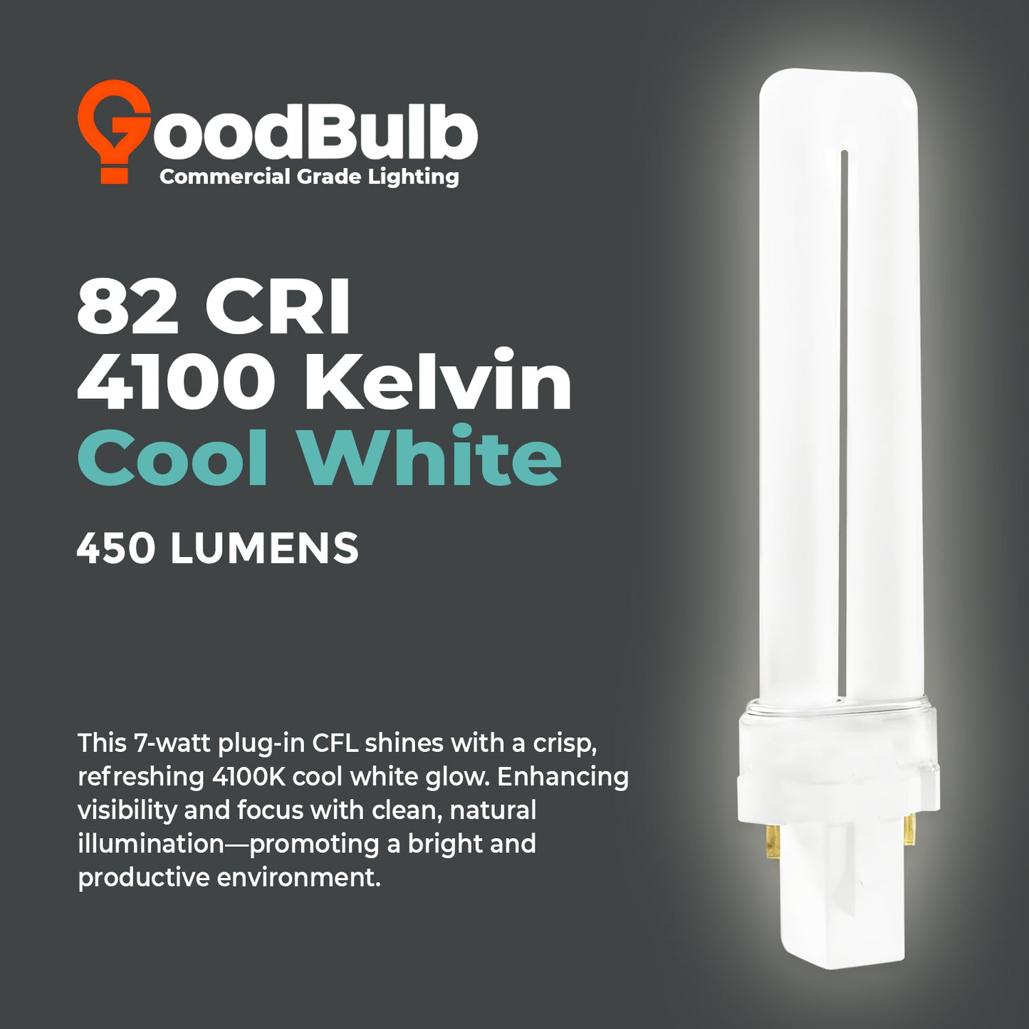 4100K Cool White color temperature chart for CF7W/841 CFL Plug-In Bulb