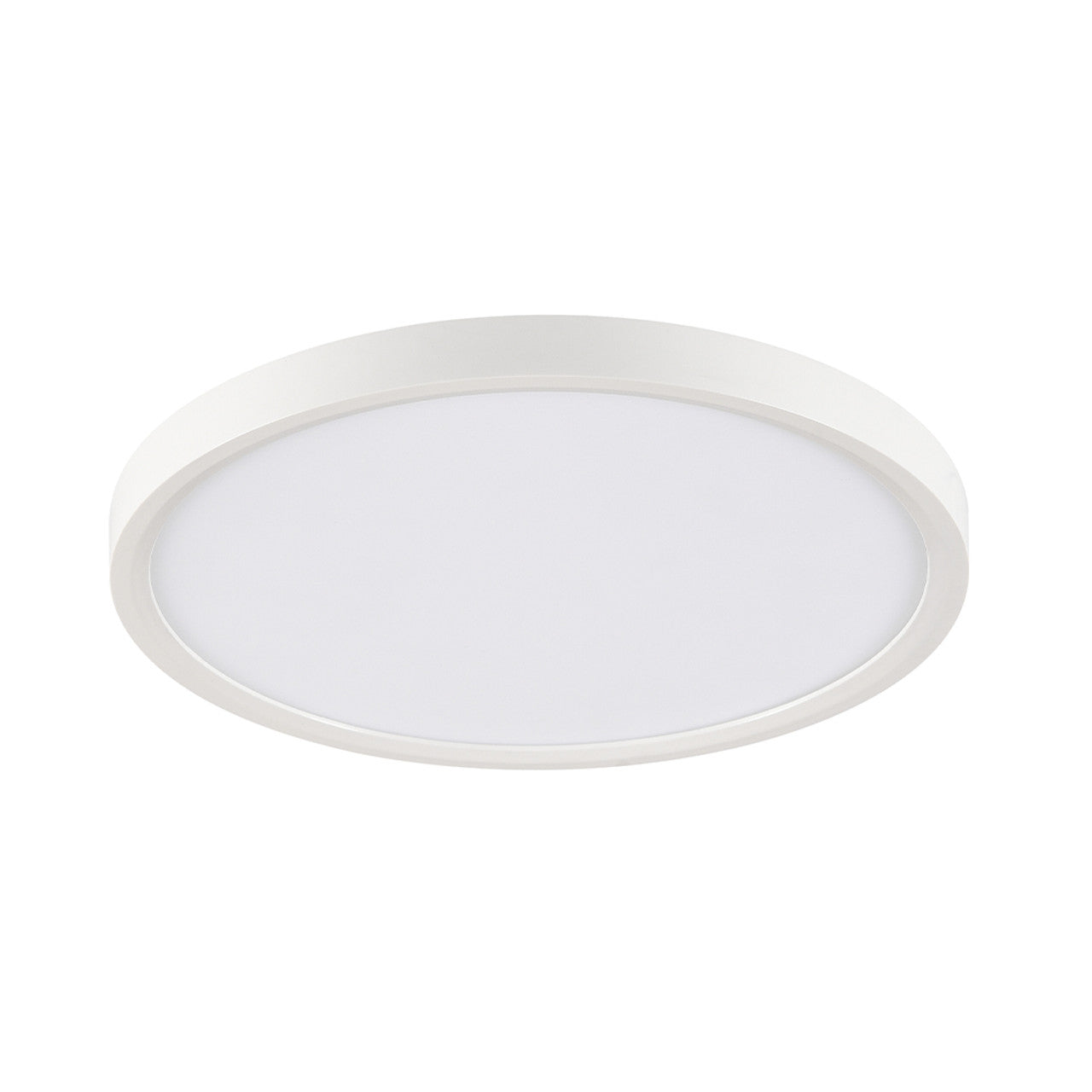 15-Watt 15" LED Flat Round Ceiling Light – 5CCT Selectable (2700K–5000K) – Dimmable, High CRI 90, Energy Star & JA8 Title 24 Compliant, 120V Wet Rated Fixture