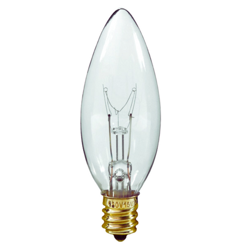 E12 Chandelier Bulb, B11 Torpedo Incandescent, Dimmable