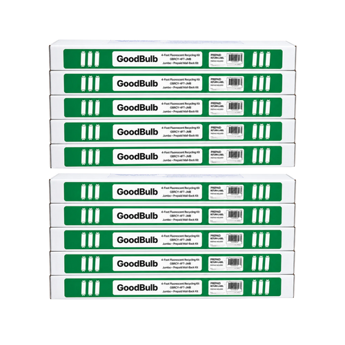 10-Pack 4-Foot Fluorescent Kit Jumbo