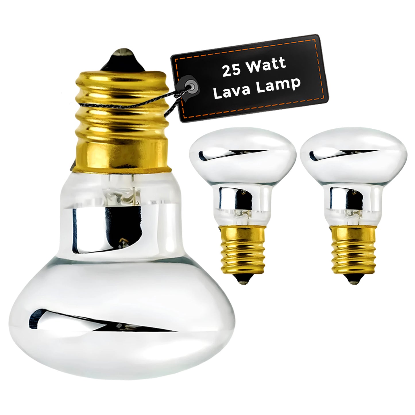 GB25WR39E17R3 R39 reflector incandescent light bulb with E17 intermediate base and 25-watt output