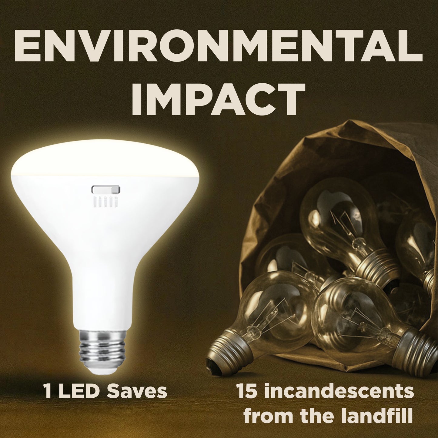 65w BR30 UPGRADE - 8 WATT DIMMABLE LED Reflector - 82 CRI - COLOR SELECT KELVIN SELECT - 700 LUMENS - 27,30,35,40,5000K - ROUGH SERVICE - 25,000 HOURS & 3 YEAR