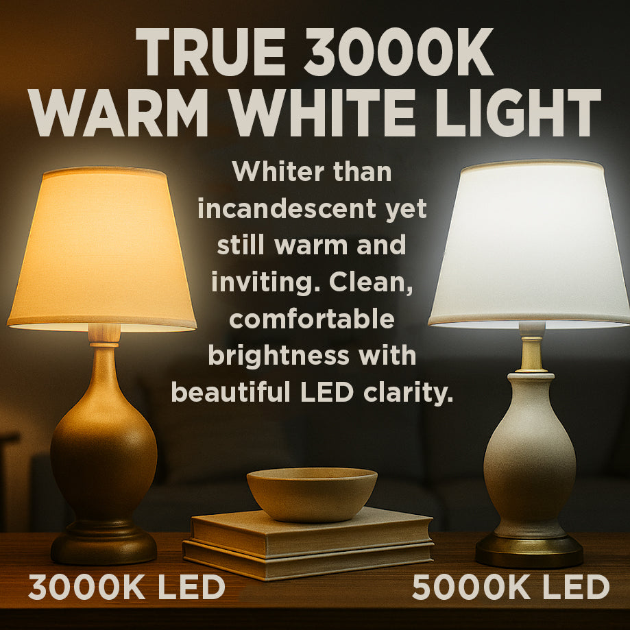 60 WATT EQUAL – 9 WATT GU24 LED A19 – WARM WHITE – 800 LUMENS – 3000 KELVIN – NON DIMMABLE – 25,000 HOURS