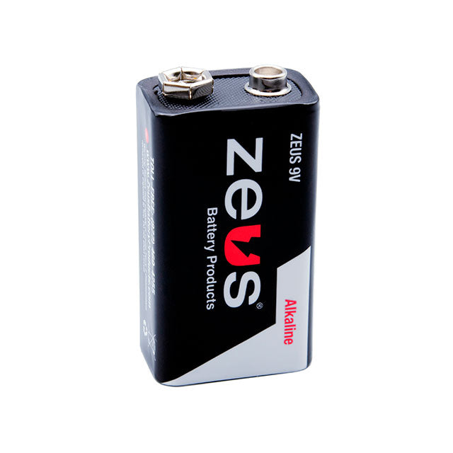 ZEUS BATTERY ALKALINE 1.5V 9V