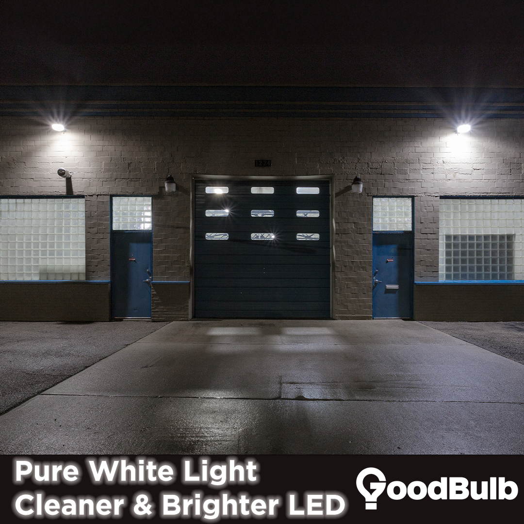 Pure white light with a cleaner and brighter LED to light your surroundings outside.