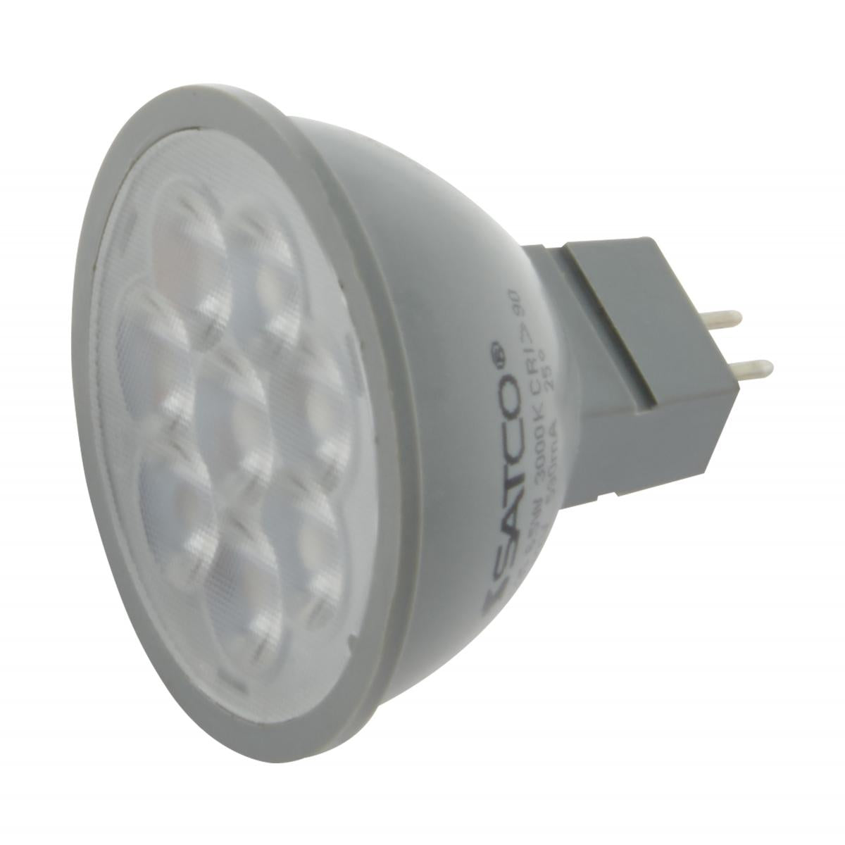 6 Watt; MR16 LED; 3000K; GU5.3 base; 40 deg. Beam Angle; 24 Volt