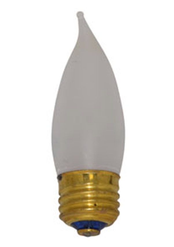 GoodBulb 40FLAME TIP/FROST/MED – 40-Watt Superior Life Frosted Flame Tip Decorative Bulb, 130V E26 Medium Base, Dimmable