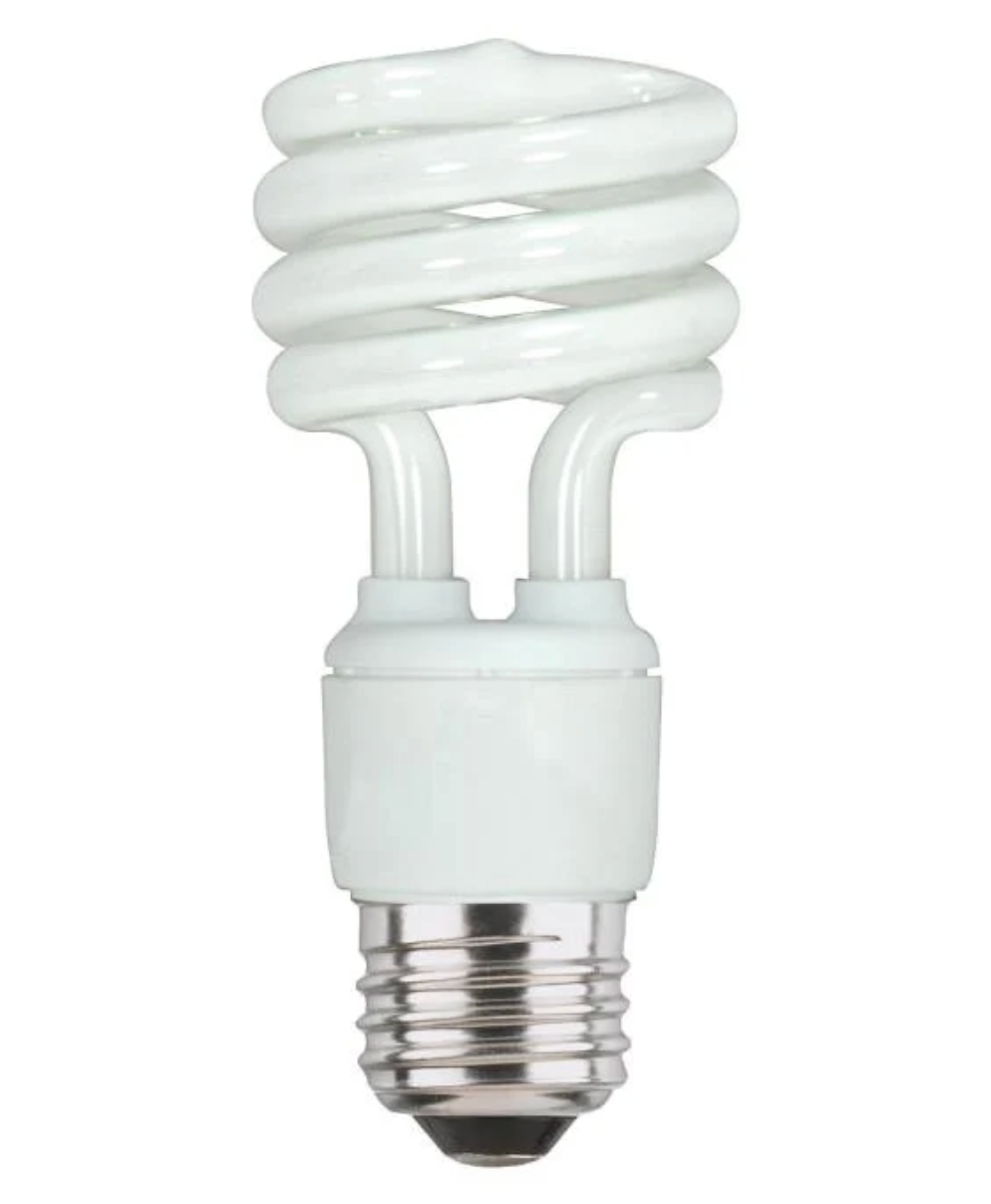 GoodBulb 13W Mini-Twist Compact Fluorescent Lamp – 2700K Soft White Light Bulb (60W Equivalent) – E26 Base, 900 Lumens, 120V Non-Dimmable