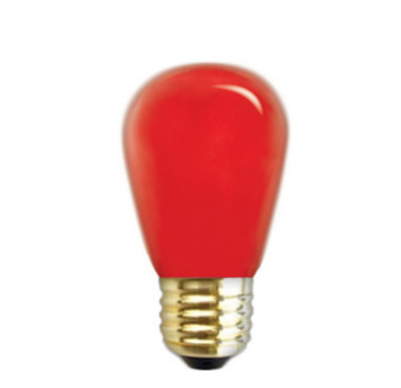 GoodBulb Incandescent S14 Red Decorative Lamp – 11W, E26 Medium Base, 3,500 Hr Life(2-Pack)