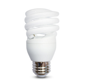 GoodBulb 13W CFL Mini-Spiral Lamp | 5000K Daylight | Energy-Efficient Compact Fluorescent(2-Pack)
