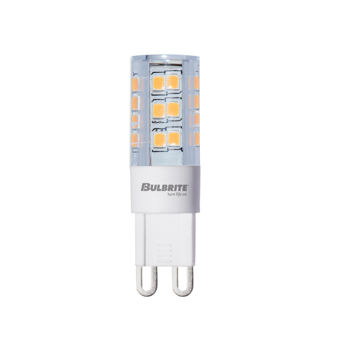 4.5W LED G9 T6 Clear Bulb – Warm White 3000K – 400 Lumens – Dimmable 120V – Long-Life Miniature Halogen Replacement