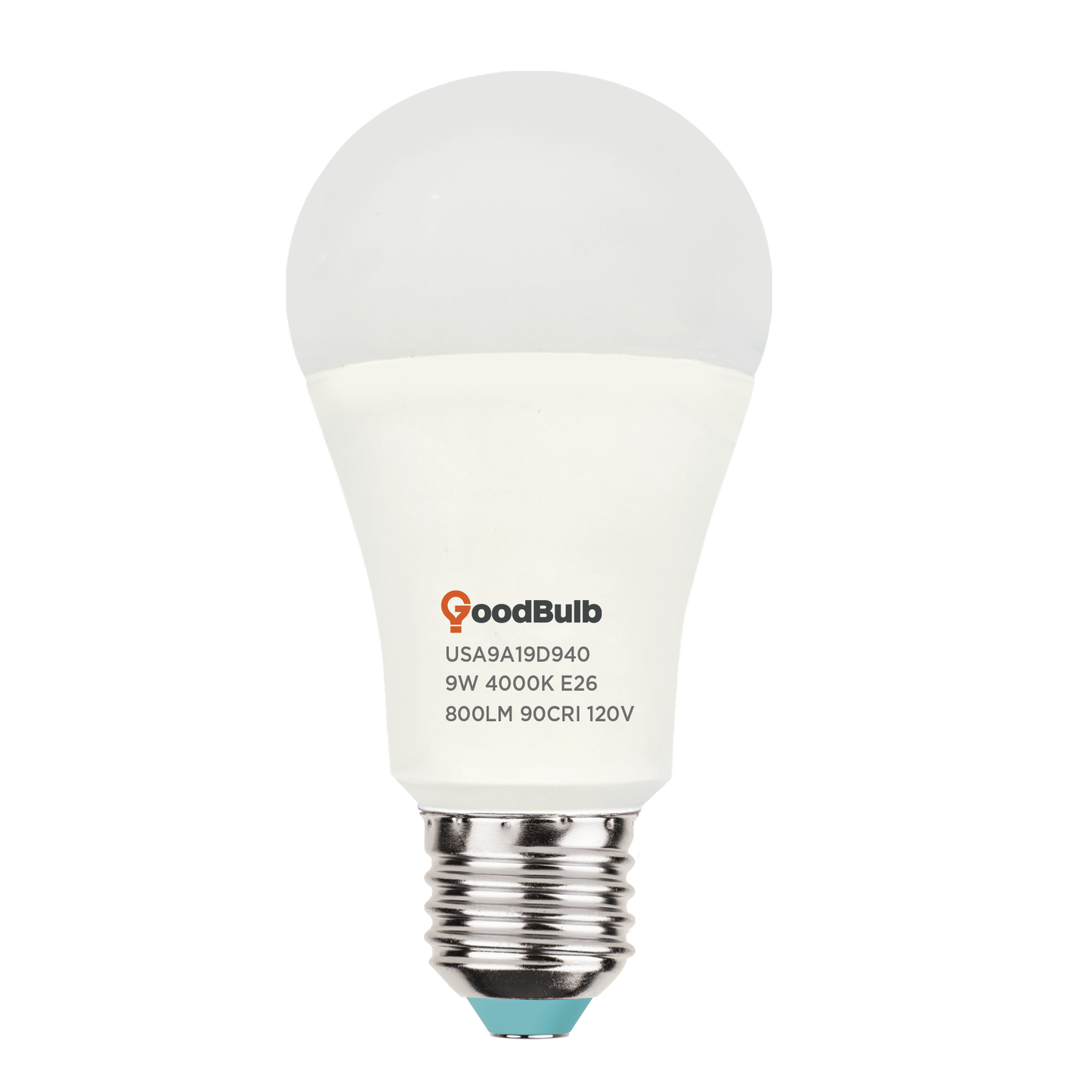 America's Only LED A19 4000K Light Bulb - Dimmable, 60 Watt Replacement<br>Clean Balanced Light, True-to-Life Color, Built to Last - Made in the USA