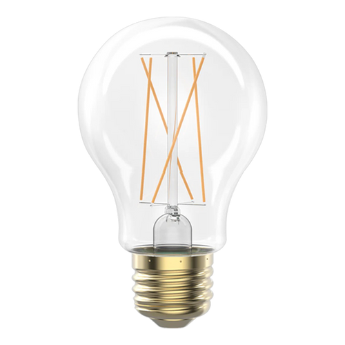 A19 LED Filament Bulb, Clear Glass, Soft White, Dimmable, E26