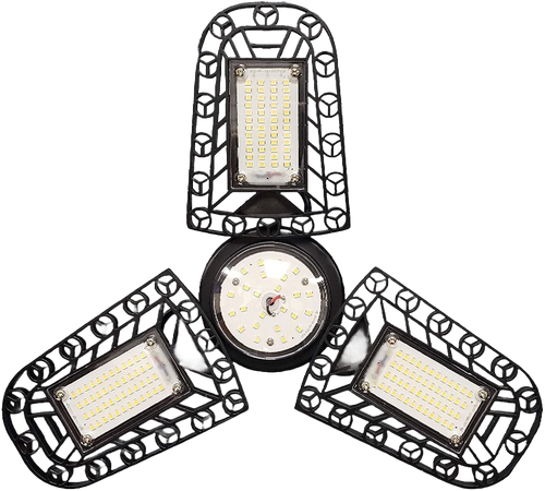 60W LED Garage Light Bulb, 500W Equal, Foldable (Final Run)