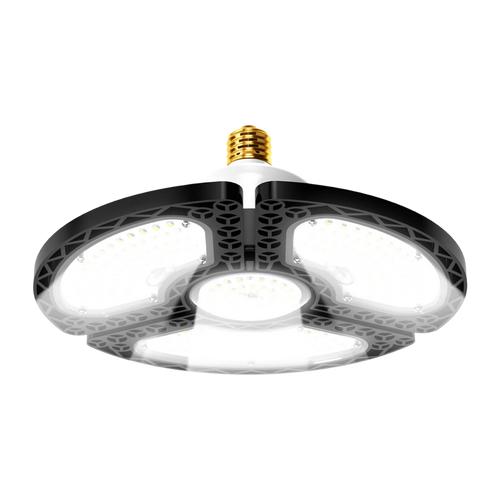 60W LED Garage Light Bulb, 600W Equal, Deformable, E26/E39