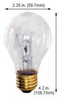 40W 130V A19 Clear Bulb – Bright, Reliable Illumination