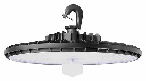MHB08 Series 210W Max Tunable LED UFO High Bay – 152 lm/W, 3CCT &amp; 4-Wattage Select, IP65, 0-10V Dimmable