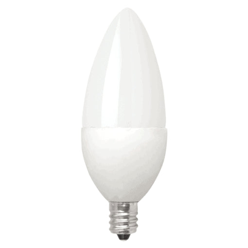 GoodBulb | LED B11 E12 Frosted Blunt Tip | 5W | 2700K Warm White | 350 Lumens | 40W Equivalent | Dimmable Decorative Lamp(2-Pack)