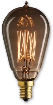 GoodBulb 25W ST15 Vintage Incandescent Bulb – E12 Candelabra Base | Antique | 1800K Amber Glow(2-Pack)