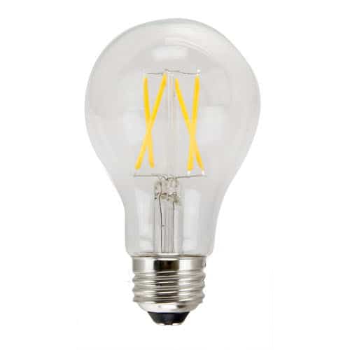 GoodBulb AmberGlow White Filament A19 Lamp | E26 Base | Clear | 4.5W | 450 Lumens | 2400K Warm Amber | 40W Equivalent | Dimmable | 15,000 Hr Life | 3.4″(1-Pack)